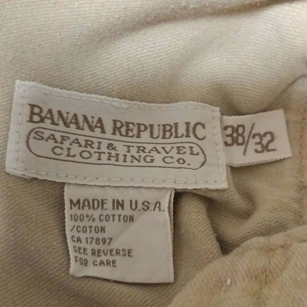 Men's Banana Republic 2Pair Pleated Straight Leg Pants 100% Cotton 34x32 /VTG 38